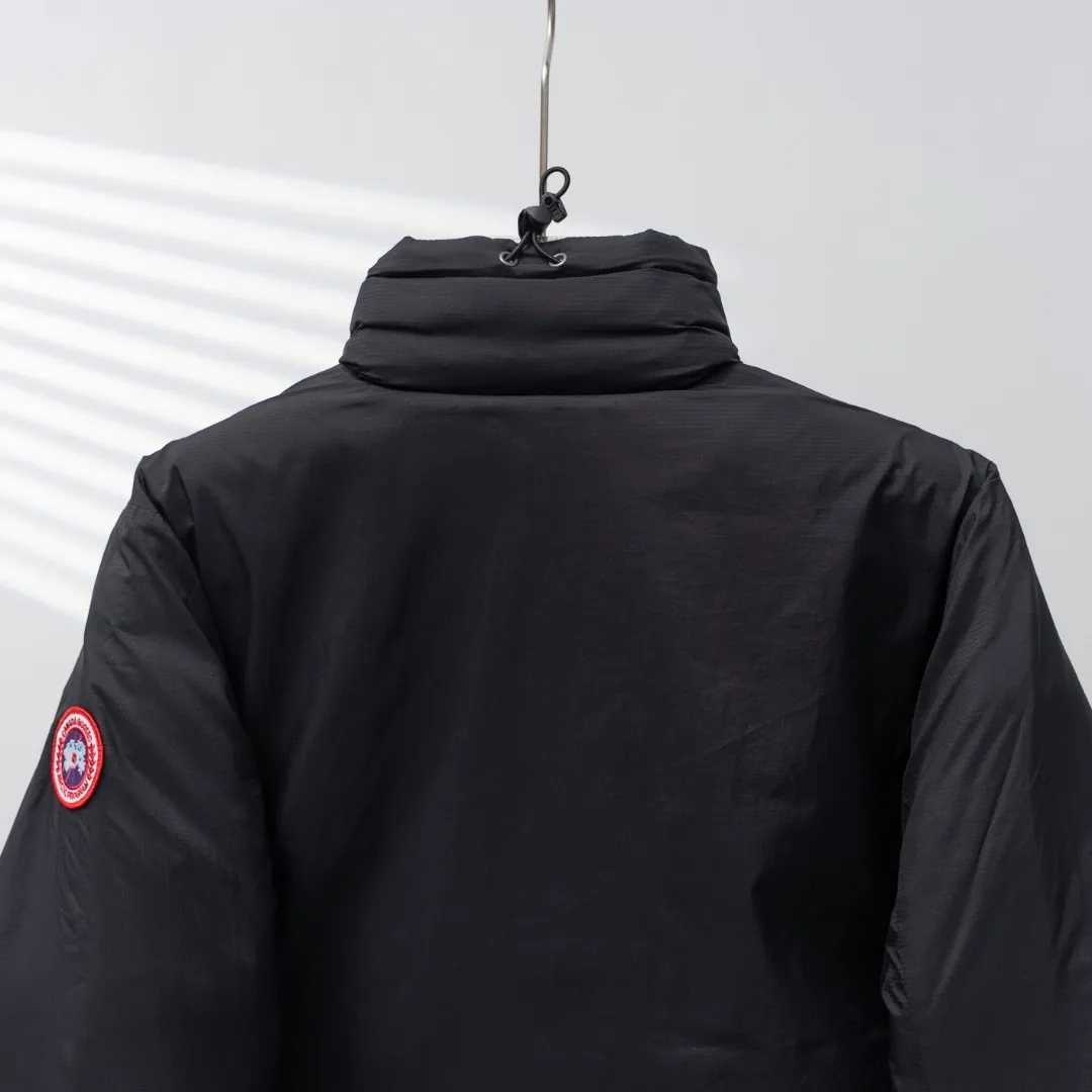 P880 CANADA GOOSE丨Canada Goose 5079 single zipper sleeve logo stand collar down jacket Color: Black Size: S-XXL